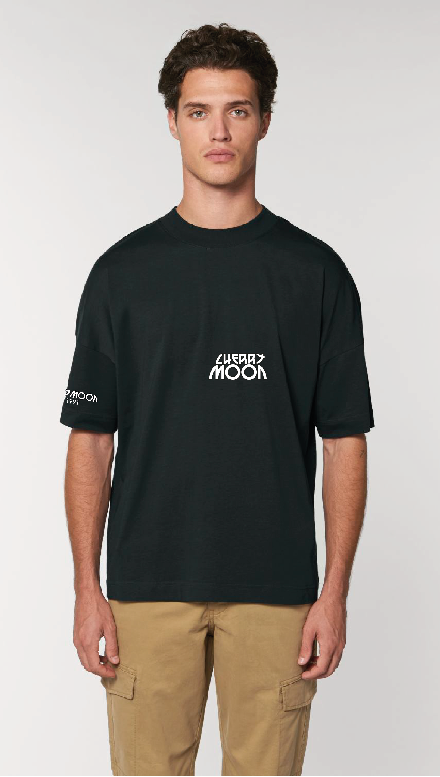 T-shirt Moon Girl Black
